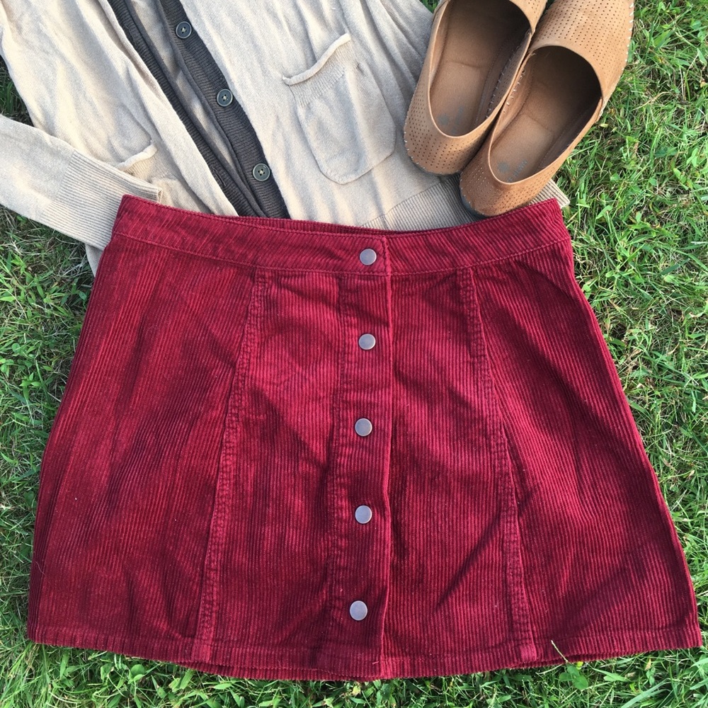 Corduroy skirt